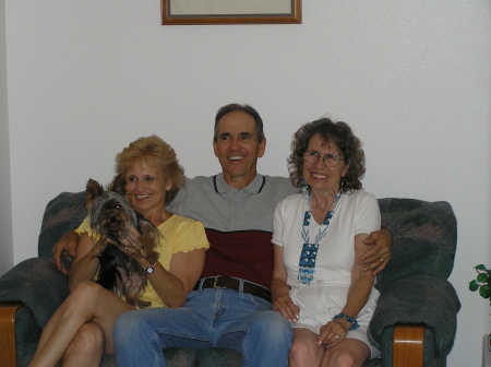 Myself with Gizmo, brother, Marty, and sister Carol-Jeanne