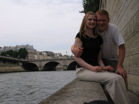 Taylor and I on our honeymoon in Paris, June/July 2005