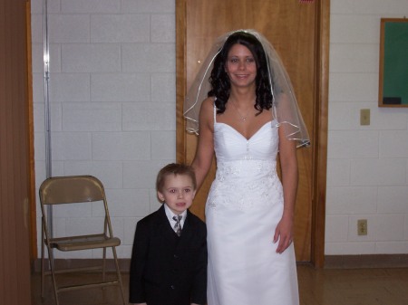 Amber my daughters wedding Day and Grandson Au