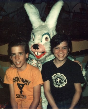 Tim with brother Bob - 1976