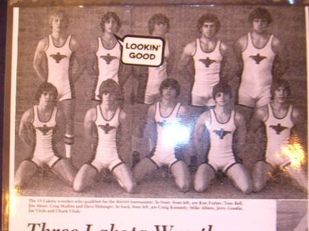 1979-1980 Fabulous T-Birds mat team