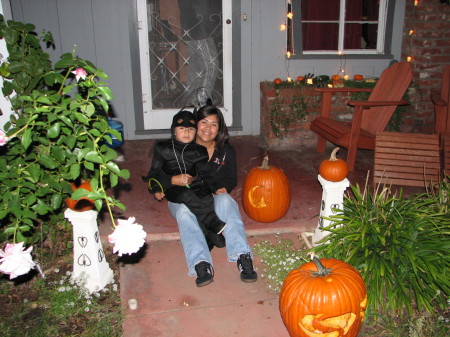 Estevan and Mommy Halloween 2005