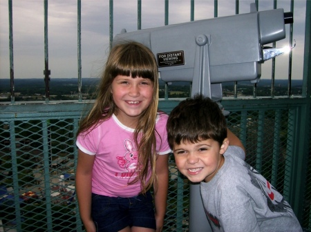 Hannah & Austin in the Eiffel Tower