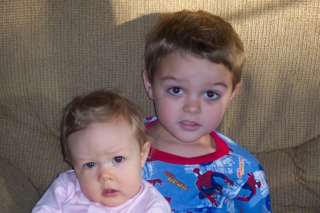 Brother & Sister! Katie is 10 months and Ethan is almost 5