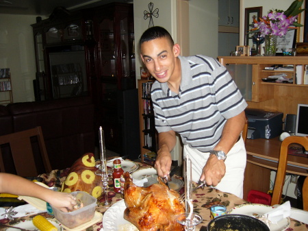 My husban Rick at Thanksgiving 2005