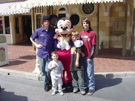 Mickey and the boys.  They had so much fun.