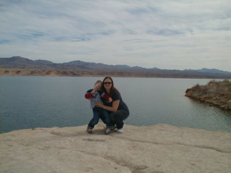 Mom & Trent at the lake