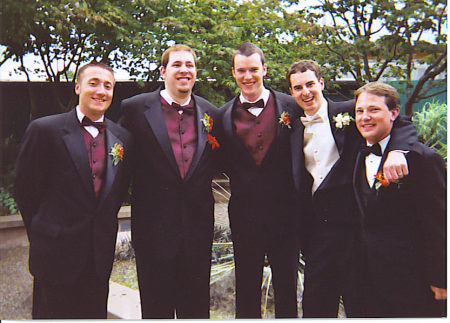 My groomsmen and I