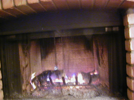 Our fireplace