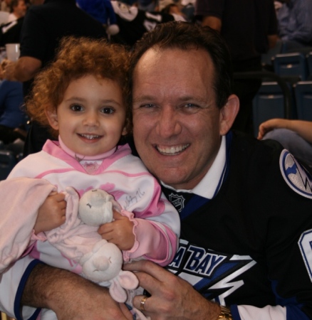 Keith and Sara at the Lightning Game 12-2007