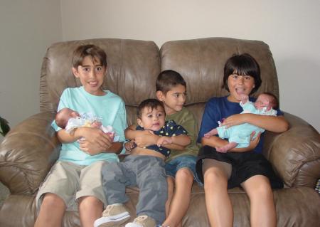 All my six grandsons