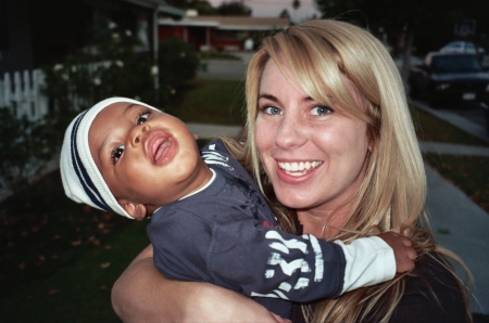 Kristen and son Jafta