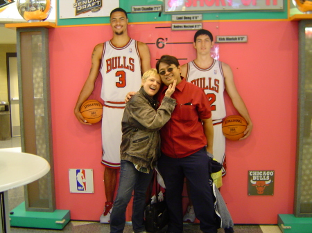 My wife and I prior to a Bulls Playoff Game last May of 2005