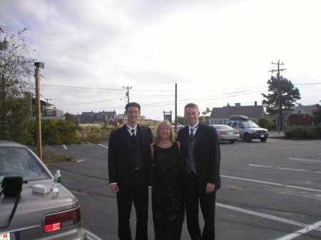 Dave, me and Mark at Mark's Weddng 2003