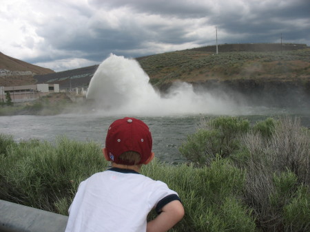 The rooster tail at Lucky Peak