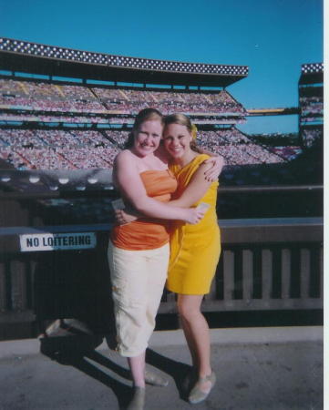 Heather (in yellow) at the Pro Bowl