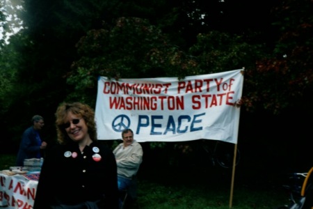 Marching against Iraq war 2002