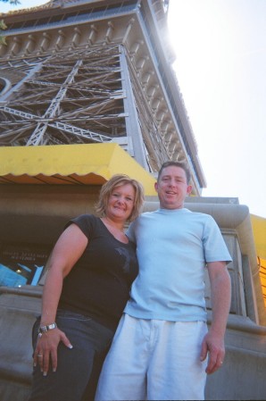 John and me in front of Paris