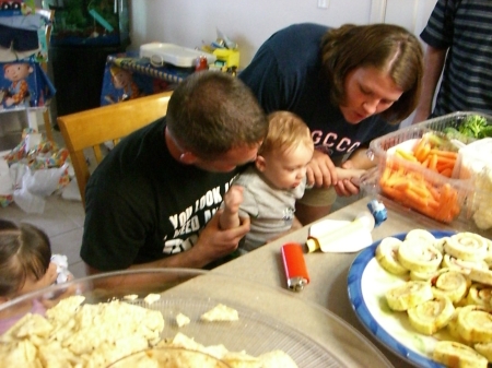 Ross, with wife Becky and Cole