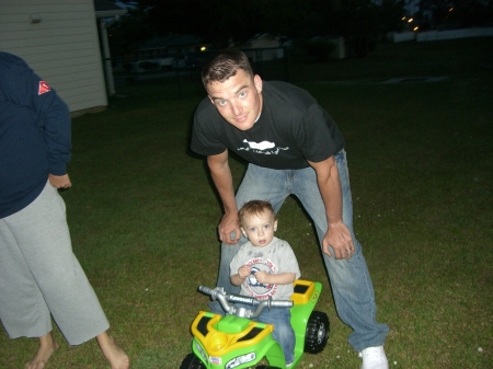 My oldest son, Ross and his son Cole    2008