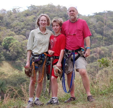 Ready to zipline, Costa Rica, Jan 08