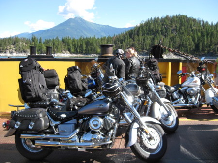 On a ferry up in Canada