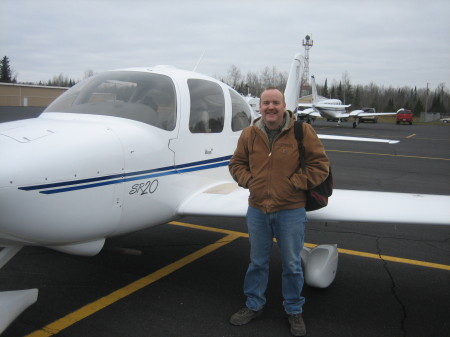 First solo flight October, 2007