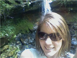 becky and the waterfall