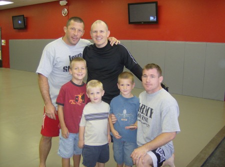 Chad and our boys at a training with UFC fighters