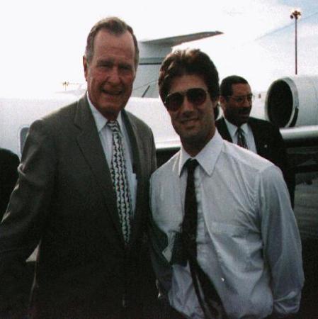 Me with George Bush.