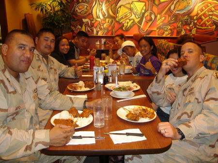 First dinner back from THE SAND_BOX called IRAQ.