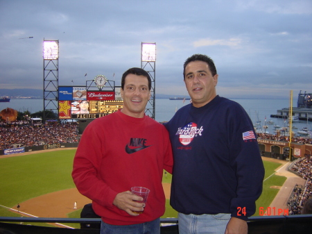 Joe and Pat at the World Series in San Francisco