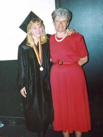 U of M Gradutation - Mortuary Science Baccalaureate 1993 (with mom)