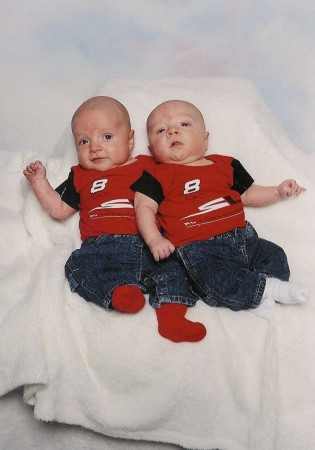 My identical twin grandsons