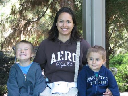 Tasha and the boys at the San Diego Zoo