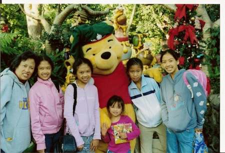 With Winnie the Pooh and Makayla