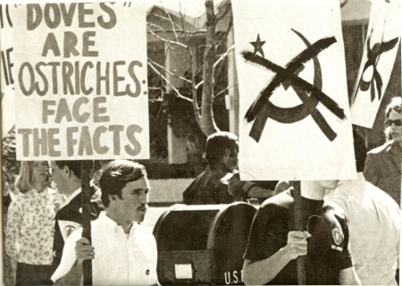 Pro war demonstration UCSB 1968