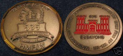 535th Engineer Essayons Challenge Coin