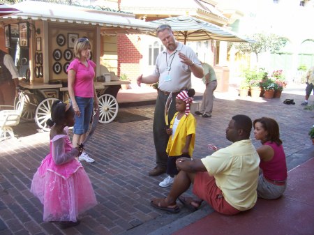 My son Mccarrie at his commercial at Disney World