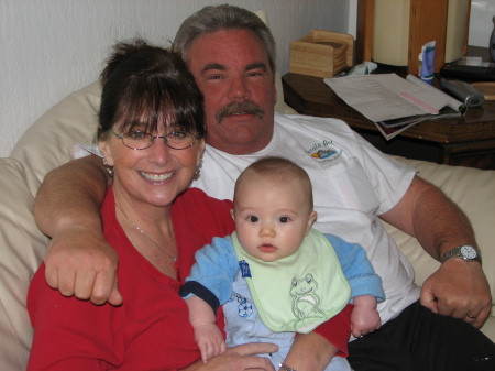 My husband and I with our other Grandson Tyler