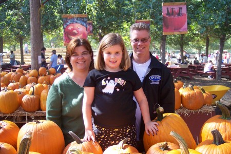 Keith, Rebecca and I at the Pumpkin Patch