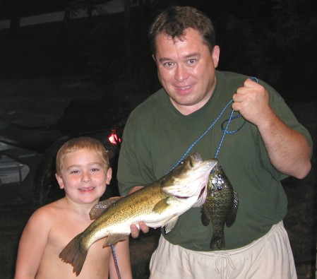 Me and my son, Jaden - fishing.