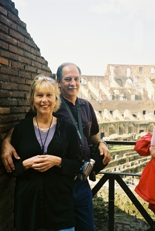 Husband & I in the Colloseum, Rome, IT 10/2005