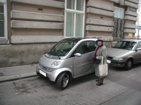 Robin and EuroCar, Vienna, December, 2005