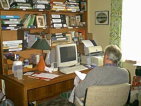 Ron Price in His Study