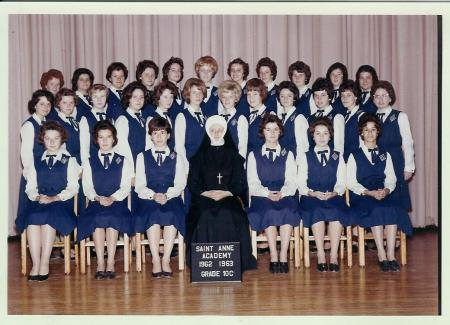 1962-1963 grade 10C class picture