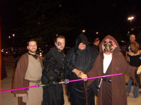 Me and some friends at the Star Wars Episode III premire.