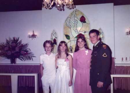 Bobby, Windy, Me and Fred in Graceland Chapel