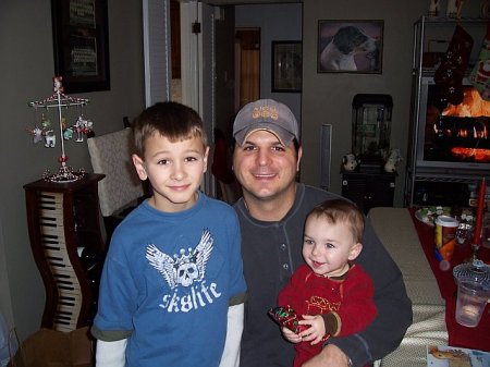 My oldest son, Dan, and my grandsons