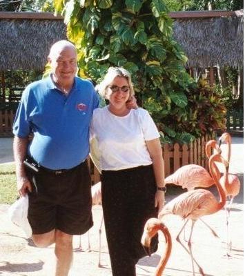 MJ & husband Bob Worral, Bahamas